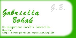 gabriella bohak business card